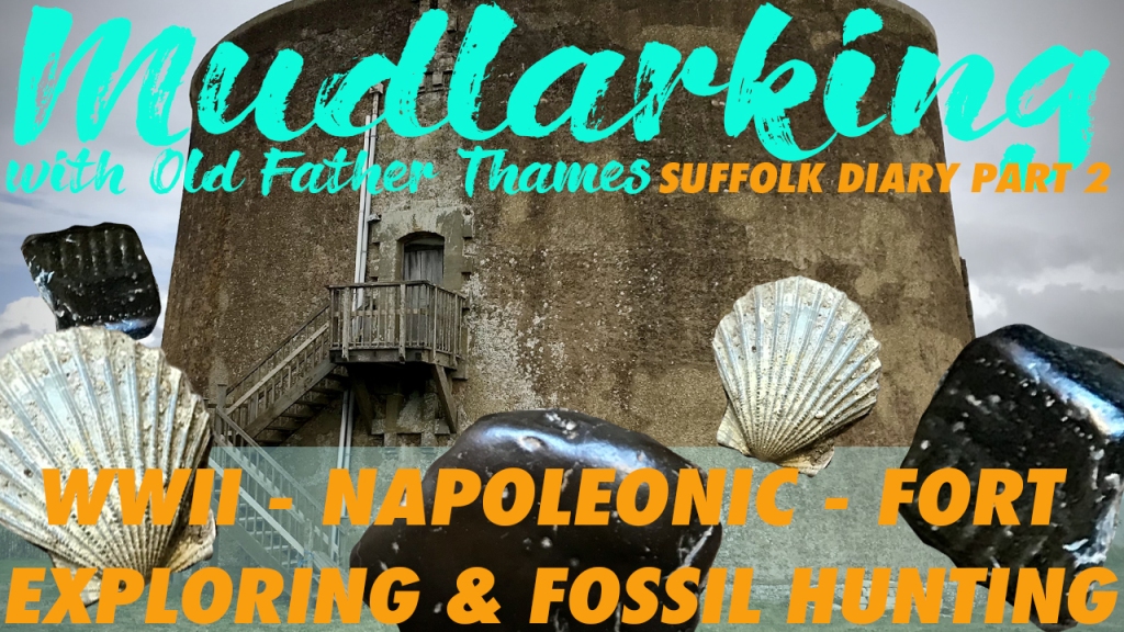 Suffolk Mudlarking Diary Exploring Forts & Fossil Hunting